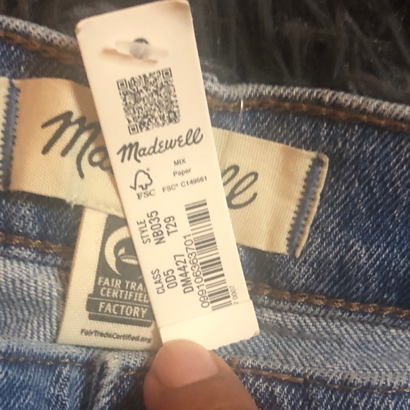 Madewell Women's Straight Leg Blue Jeans - Picture 8 of 11